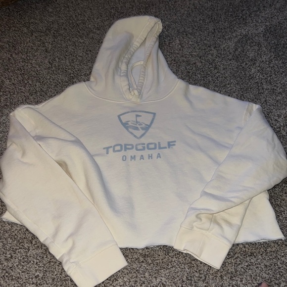 Top Golf Crop Top Hoodie - Picture 1 of 2
